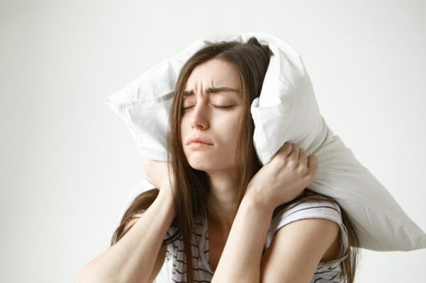 Woman suffering from sleep problems