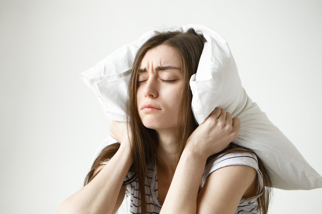 Woman suffering from sleep problems